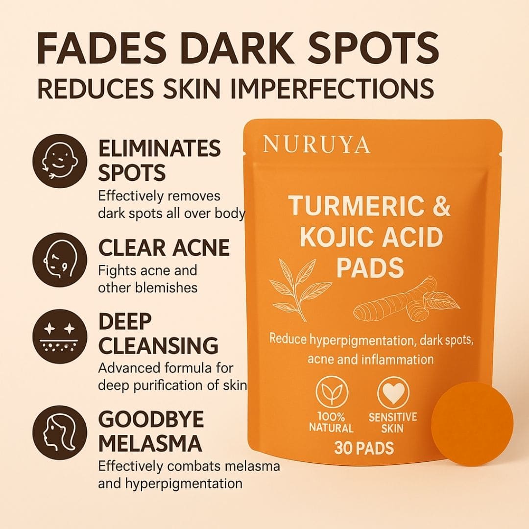 Brightening Pads with Turmeric and Kojic Acid