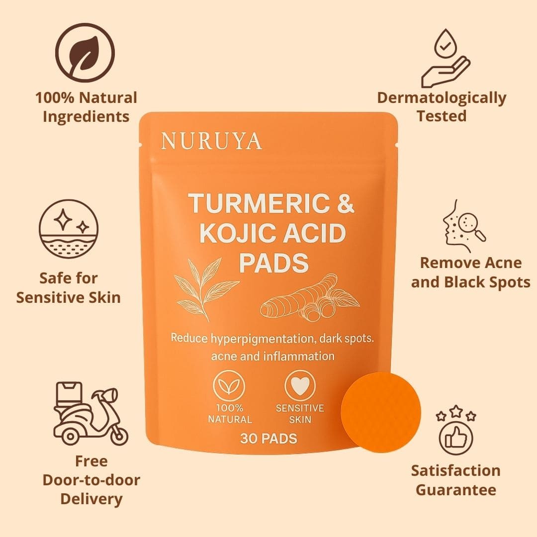 Brightening Pads with Turmeric and Kojic Acid