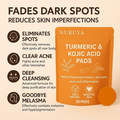 Brightening Pads with Turmeric and Kojic Acid