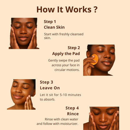 Brightening Pads with Turmeric and Kojic Acid